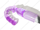 Анальный вибратор LongPleasure (24х2см) фиолетовый изогнут