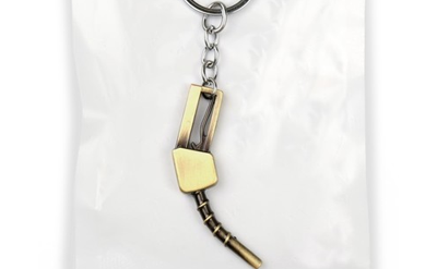 Брелок «Пистолет бензобака» металл, МЕДНЫЙ