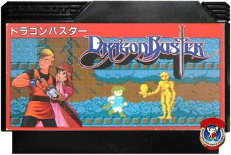 Dragon buster, Игра для Денди, Famicom Nintendo, made in Japan.