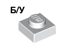 ! Б/У - Plate 1 x 1, White (3024 302401 6548262) - Б/У
