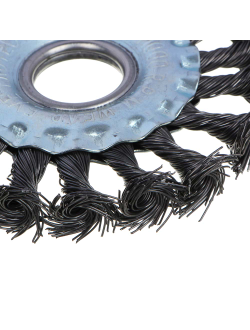 РОКОТ Щетка металл. для УШМ 100мм/22мм, крученая, дисковая