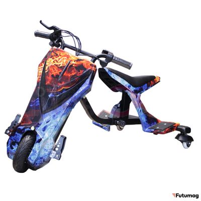 Электроскутер Дрифт Карт Drift-Trike MINIPRO Mi T02 Огонь и лед