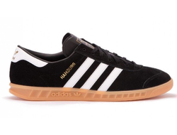 Adidas Hamburg Черные с белым Beige (35-46) Арт.001М