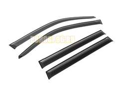 Дефлекторы окон AutoFlex, акрил для Toyota Land Cruiser 150 Prado 2009-