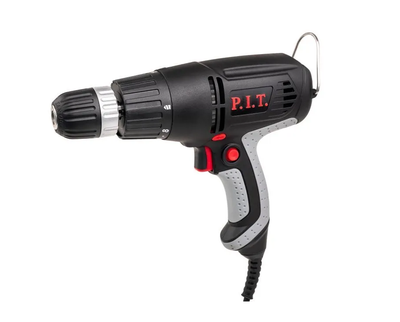 Дрель шуруповерт сетевой  P.I.T.  PBM10-C1 МАСТЕР (400Вт,0-800об/мин.)