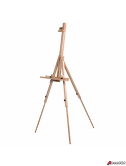 Мольберт полевой - тренога, бук, с полкой, высота 132-192 см, высота холста 112 см, BRAUBERG ART. 192262