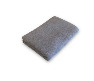 Полотенце махровое гладкокрашеное 50х90 380 гр/м2, серый