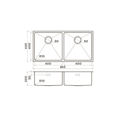 Мойка OMOIKIRI TAKI 86-2-U/IF