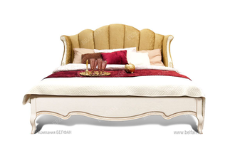 Кровать Трио 180 с мягким изголовьем (деревянное основание), Belfan