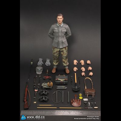 Немецкий сапер - Коллекционная ФИГУРА 1/6 WWII German WH Mine Detector – J?rgen Neumann (D80180) - DID