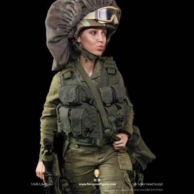 Эмоциональная женская голова (скульпт) 1/6 - Female Head Sculpt with Expression (FP-H-003) - Facepool