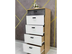 Комод АДЕЛЬ 500-5Я Дуб Вотан-Белый гладкий