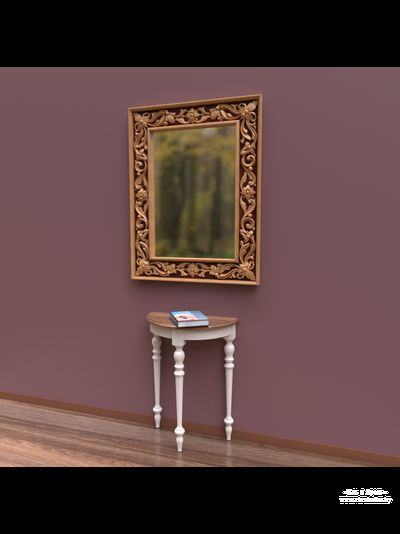 Резная рама для зеркала, stl model