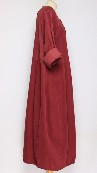 Платье Бохо вельветовое "Сетка трикотажная спинка" винный до р.56