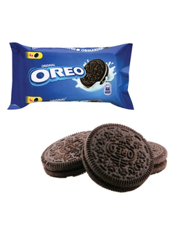 Печенье OREO (Орео) шоколадное, начинка из ванильного крема, 38 г