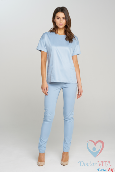 Брюки DR.SUPER "Stars" голубые