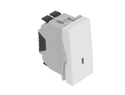 Выключатель с подсветкой, матовый белый, 1 модуль, Efapel Quadro 45