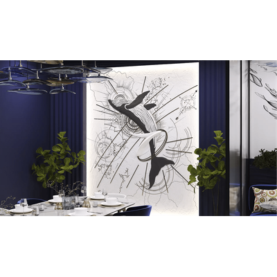 Панно гипсовое LEVITATION артикул SPN12