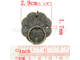 ручка накладная “Винтаж-цветок” 32x29 мм, цвет-античная бронза