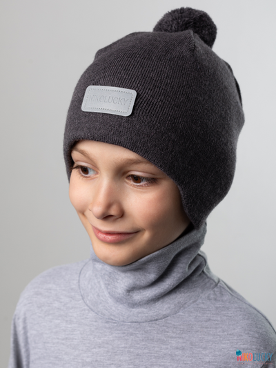 Шапка 24201-02 х/б подклад, графит 52-54