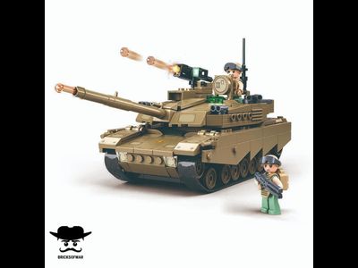 Конструктор SLUBAN M38-B1256 американский основной боевой танк Абрамс М1