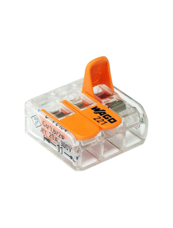 Клемма трехпроводная WAGO 0,2-4 мм2 221-413