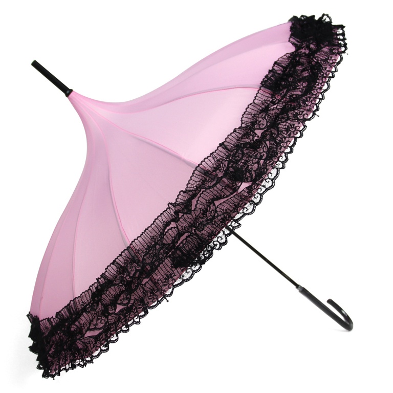 Полупрозрачный кружевной зонт