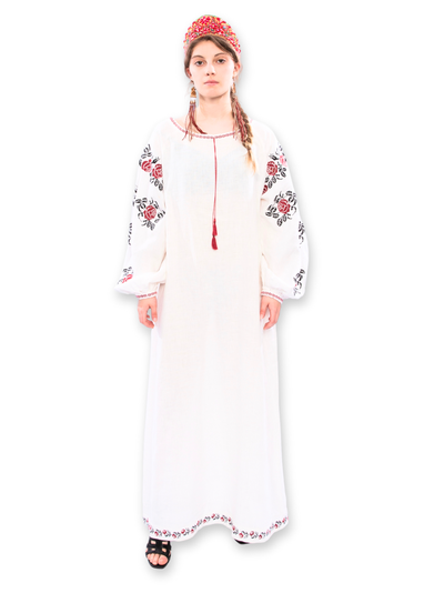 Платье рубаха "Розы"