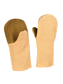 Рукавицы х/б (220г), наладонник брезент (480г)