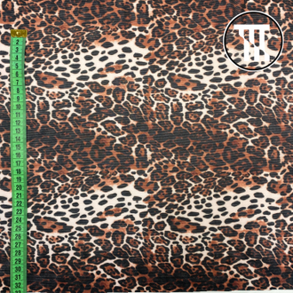 Сетка-стрейч принт Лео №190