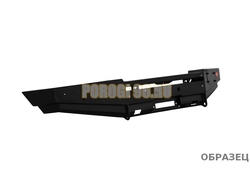Передний силовой бампер без дуг серии Туризм на УАЗ Патриот, УАЗ Пикап 2014- (02.224.21)
