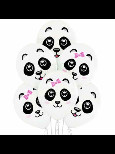 Воздушные шары с гелием "Панды" 35см