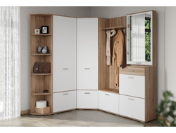 Композиция Прихожей ВИОЛА Дуб Сонома/Белый