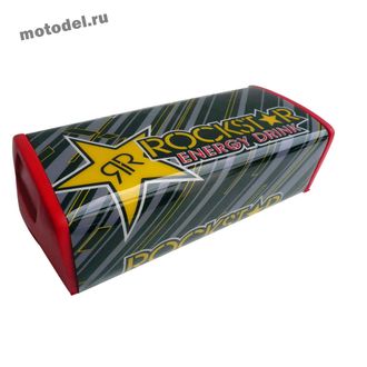 Накладка на руль RockStar (подушка, валик) для мотоцикла, квадроцикла, красная