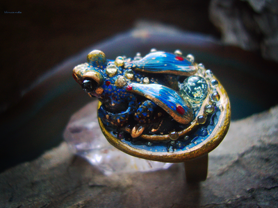 "Ночной Светлячок Кваказура. Вавилонские сказки", волшебное кольцо с лягушкой и опалом