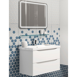 Мебель для ванной Opadiris Элеганс 80 белый матовый (с зеркалом)