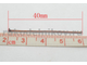 пин(штифт) со шляпкой 40x0.7 мм, цвет-медь, 40 шт/уп