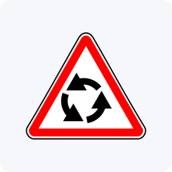 Дорожный знак 1.7 Пересечение с круговым движением