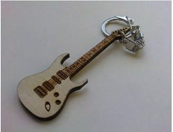 Брелок "Электрогитара" тип 5 дерево