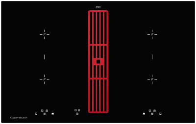 Индукционная варочная панель с вытяжкой Kuppersbusch KMI 8500.0 SR Hot Chili