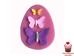 Молд силиконовый Бабочки (овал)