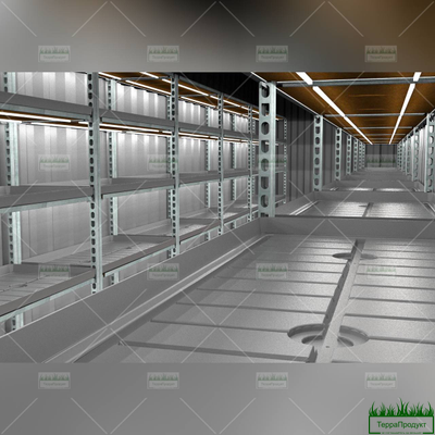 Стационарная камера Терра-Макси (12х2,16х2,06 м.п.) 16 стеллажей