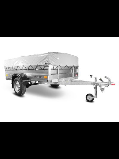 Прицеп «Спутник PRO» (2500x1300x370) оцинкованная рама, с силовым подрамником