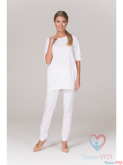 ТУНИКА МЕДИЦИНСКАЯ DR.SUPER "HELEN" БЕЛАЯ