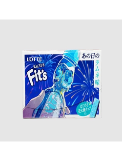 Жевательная резинка с вкусом лимонада рамунэ Lotte Fit’s Ramune Soda (12 пластинок)