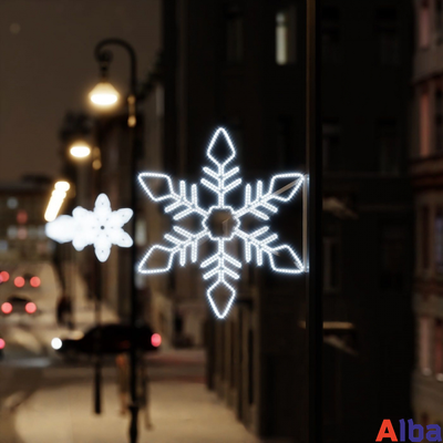 Светодиодная консоль Снежинка большая