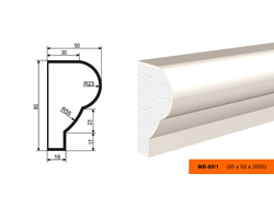 Фасадный молдинг из пенополистирола с покрытием LEPNINAPLAST (Лепнинапласт)  МВ-85/1