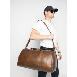 Кожаный портплед / дорожная сумка Goffredo 
Premium brown (арт. 4045-63)