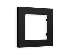 Рамка 1-ая Черный матовый, коллекция TECHNO - Ambrella Volt - ALFA