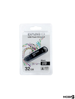 EXPLOYD / Флеш-накопитель USB 32GB Exployd 570 чёрный